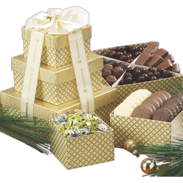 3 tier Chocolate Lovers Gift Tower