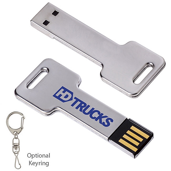 Silver Key USB Thumbdrive