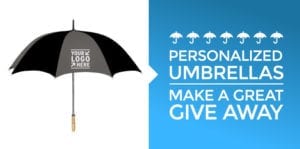 Personalized Umbrellas Make a Great Giveaway