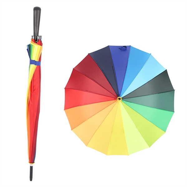 Custom 47" Rainbow Golf Umbrella