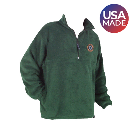 Quarter zip fleece made in the USA