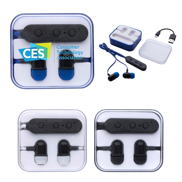 Wireless Earbuds in Square Case