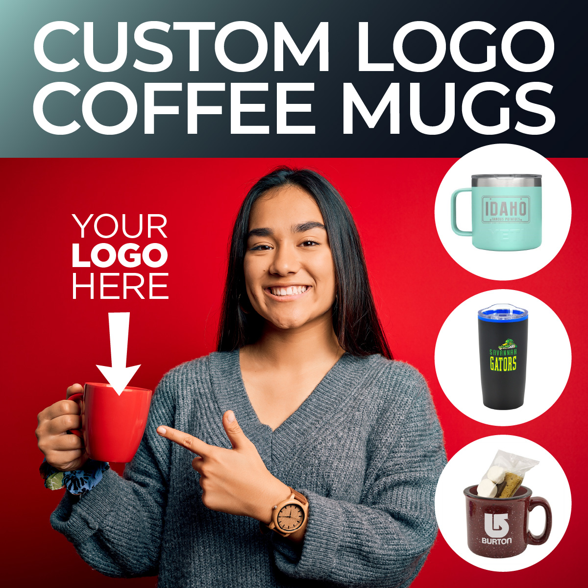 Custom Logo Coffee Mugs
