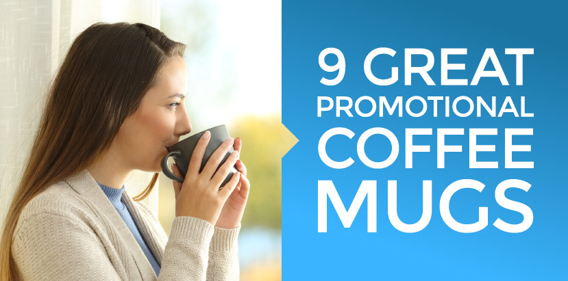 Women drinking from a promotional coffee mug
