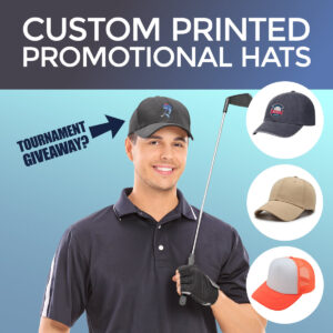 Custom printed hats as marketing giveaways
