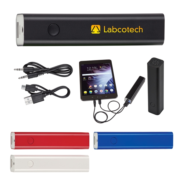 Promotional Power Bank with Speaker