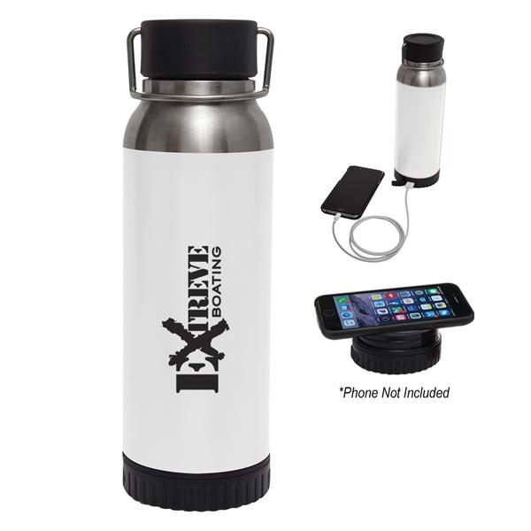22 Oz. Carter Stainless Steel Bottle With Wireless Charger