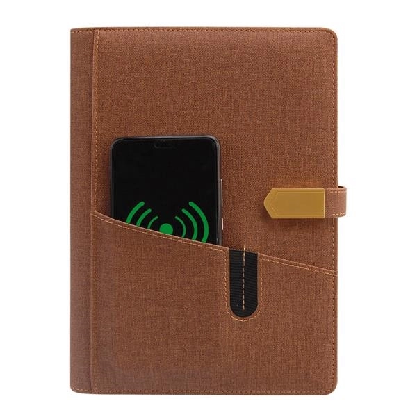 Multifunctional mireless charging notebook