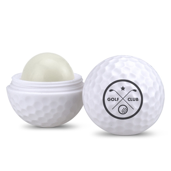 Golf Ball Shaped Lip Balm with Custom logo