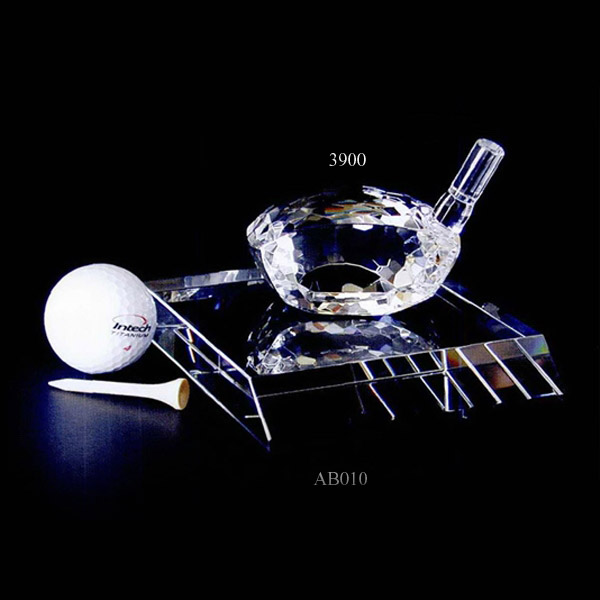 4960367-moreblackbg Crystal Golf Tournament Trophy
