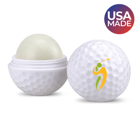 Golf ball lip balm made in the USA