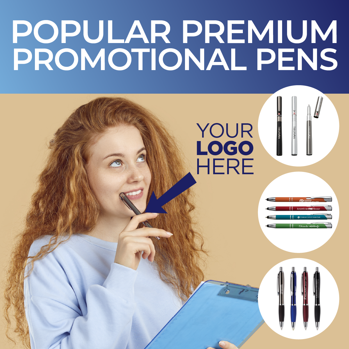 Popular premium promotional pens