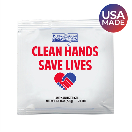 hand sanitizer gel packet made in the USA