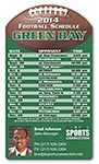 Personalized Football Schedule Magnet