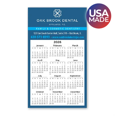 Magnet calendar made in the USA