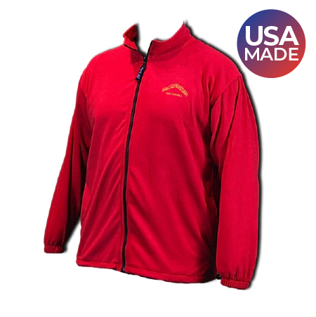 Fleece jacket made in the USA