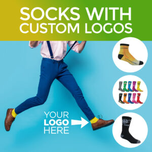 Socks with custom logos
