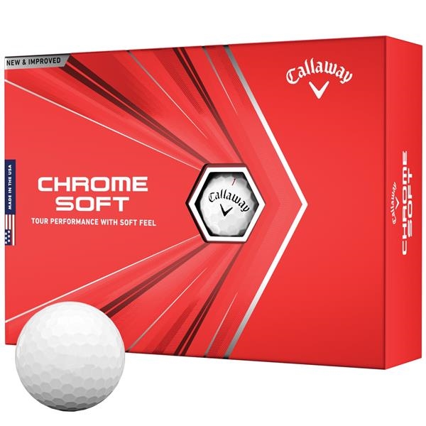 Callaway Chrome Soft golf balls with custom logo