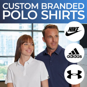 Custom branded polo shirts
