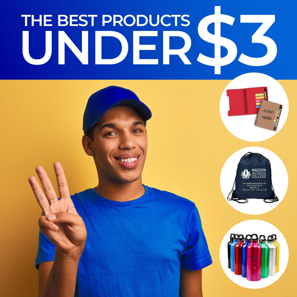 Promotional items under $3  Check out these favorites!