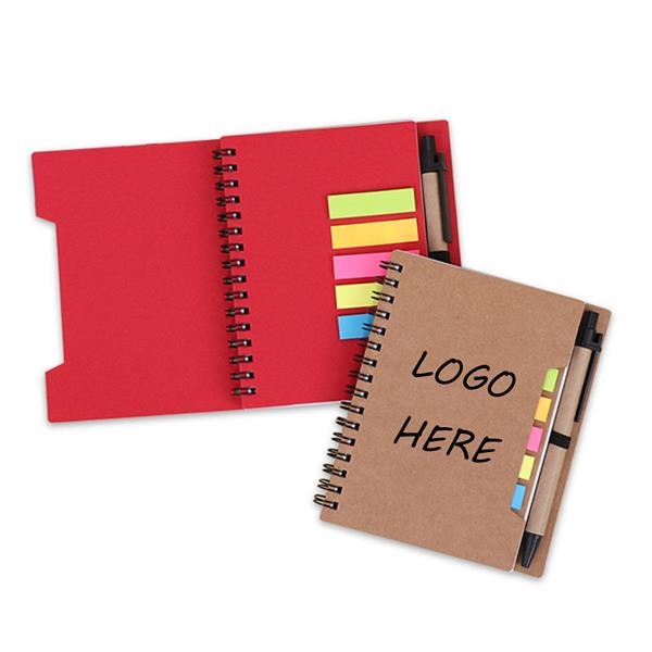 Notebook With Pen & Note Sticker