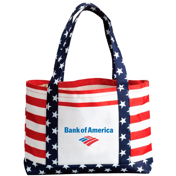 Bulk patriotic Tote Bag with custom logo