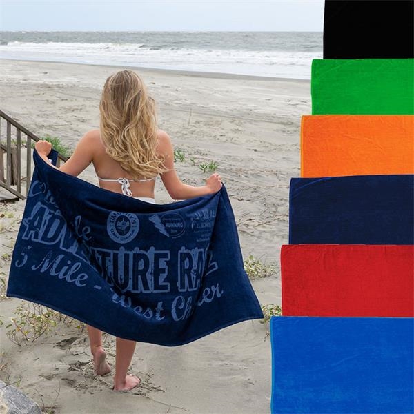 Jewel Colored Custom Beach Towel