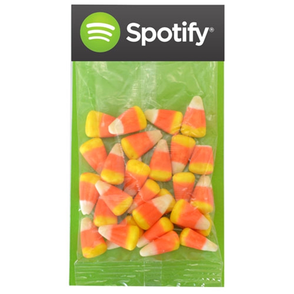 Large Billboard Full Color Header Candy Bag with Candy Corn