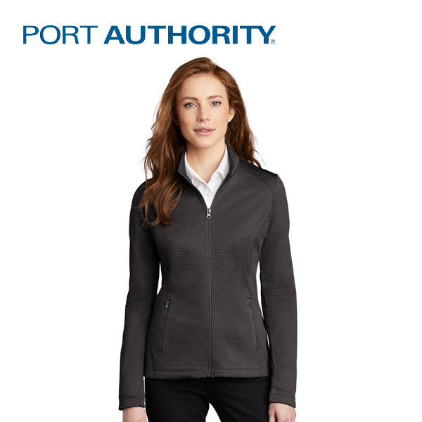 Port authority ladies diamond zip-up fleece