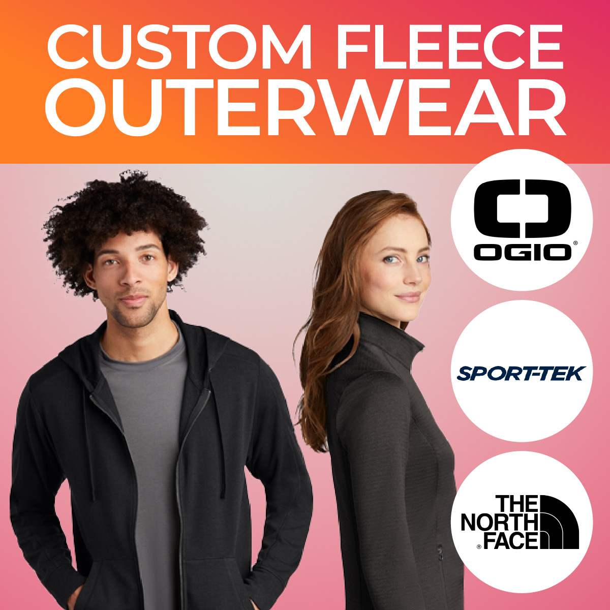 Custom Port Authority Ladies RTek Pro Fleece Full Zip Jacket