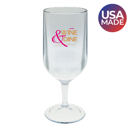 3 oz plastic wine glass made in the USA