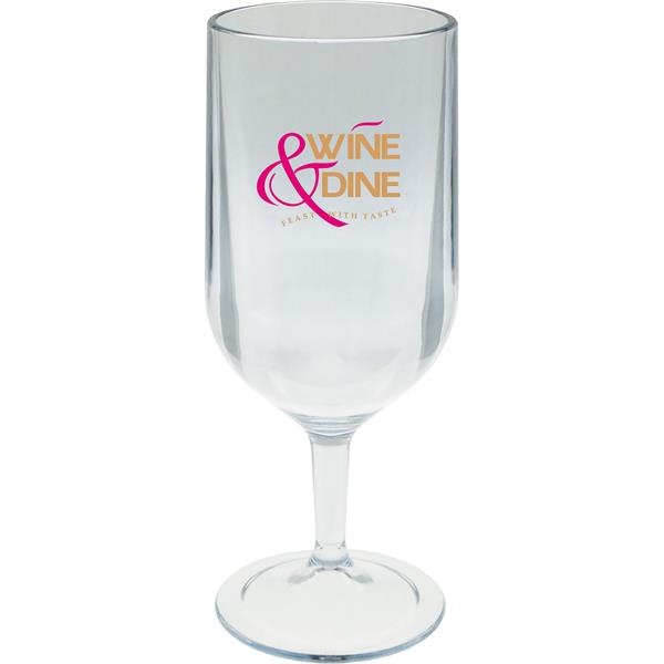 3 oz plastic stemmed wine glass