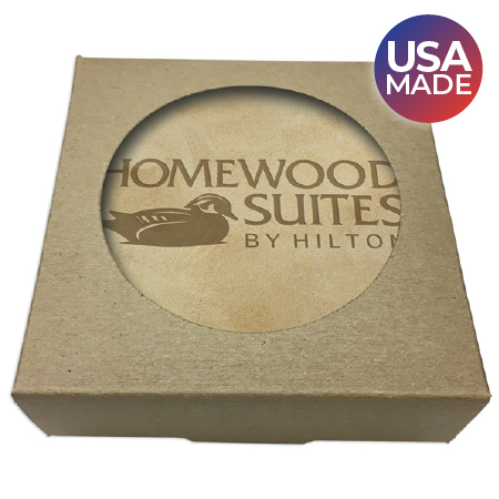 Leather coasters made in the USA