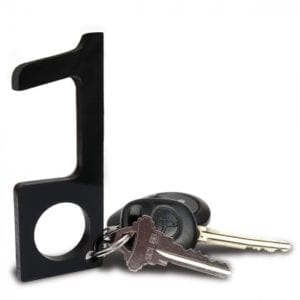 Touchless Sanitary Key on keychain