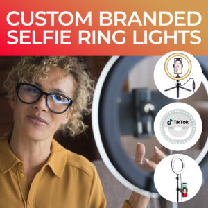 Custom branded selfie ring lights