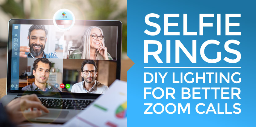 Selfie rings for better zoom lighting