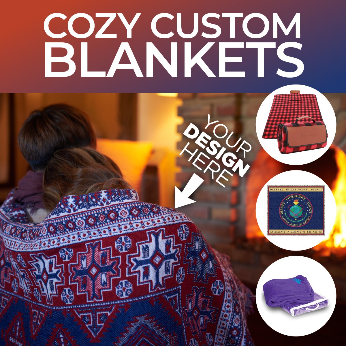 cozy custom blankets