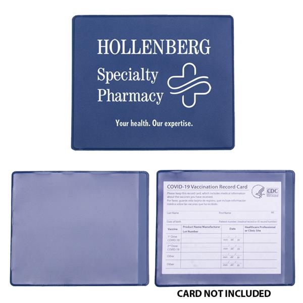 Custom Vaccination Card Holder Blue