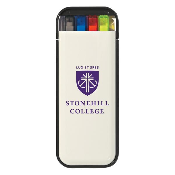 Stonehill College Writing Kit with Pens, pencils, & highlighers