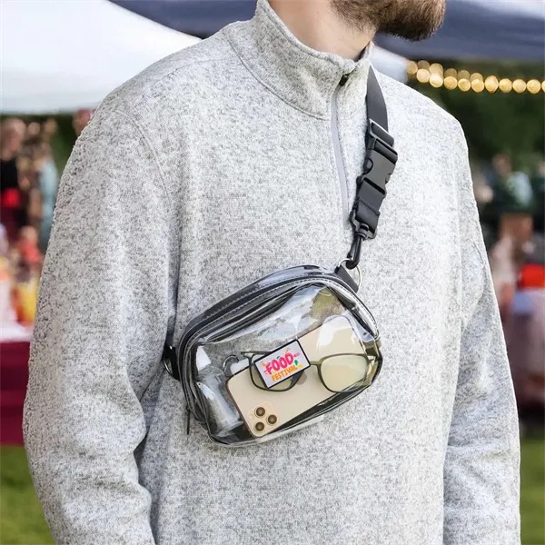 Clear crossbody sports pack