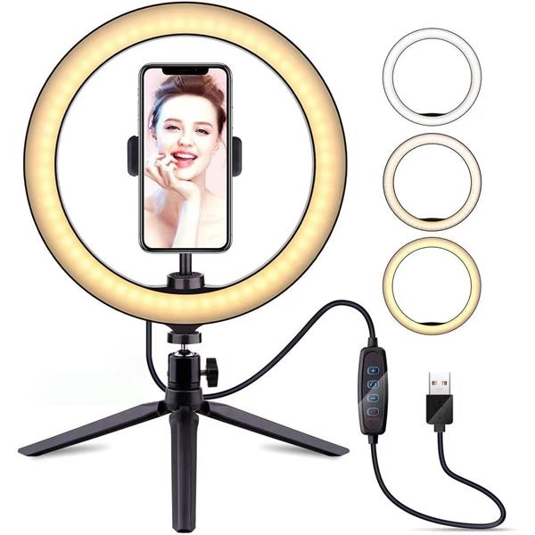 Ring light phone stand