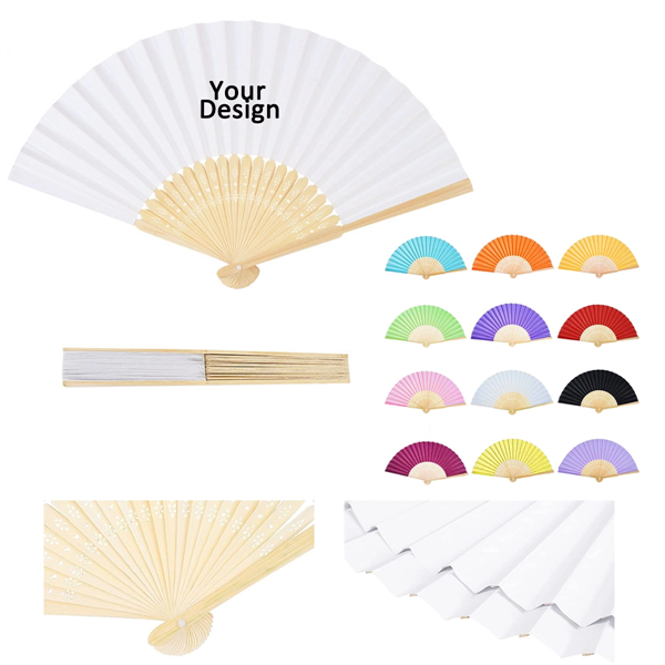 folding paper hand fan