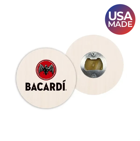 bottle opener coaster made in the USA