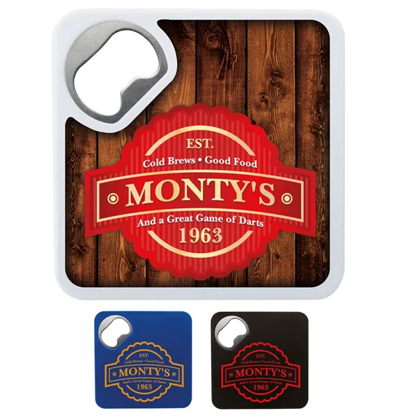 Bottle Opener Coaster made in the USA