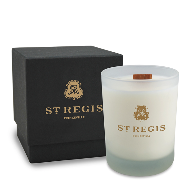 14oz. frosted luxury candle with gift box