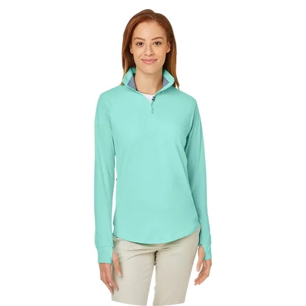 Quarter Zip pullover with embroidered logo