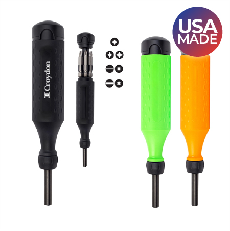 Multi-tip screwdriver multitool made in the USA