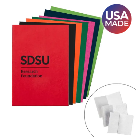 Colorful notebooks made in the USA