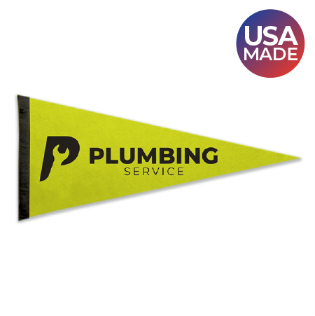 acrylic felt pennant made in the USA