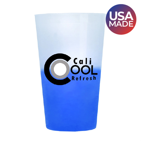made in the USA color-changing stadium cup